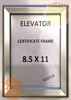 Elevator Certificate Frame Braille Sign Elevator Certificate Frame Braille Sign