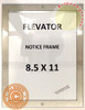 SIGN Elevator Notice FRAME (Lockable !!!, Stainless Steel, Heavy Duty-Commercial use)