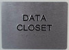 Data Closet Braille with Raised Tactile Graphics and Letters