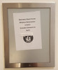 SIGNAGE Elevator certificate frame  stainless Steel