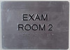 EXAM Room 2 with Tactile Text and Braille Signage