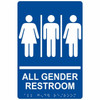 All Gender Restroom-Tactile with Braille and Raised Letters