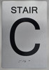 STAIR C  Braille with Raised Tactile Graphics and Letters- STAIR C  Braille with Raised Tactile Graphics and Letters-
