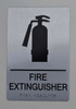 Fire Extinguisher-Tactile Braille with Raised Tactile Graphics and Letters-Tactiles Sign Fire Extinguisher-Tactile Braille with Raised Tactile Graphics and Letters-Tactiles Sign