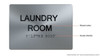 Laundry Room-Tactile Signage Laundry Room-Tactile Signage