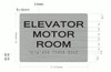 Elevator Motor Room -Braille with Raised Tactile Graphics and LettersSignage