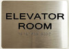 Elevator Room-Braille with Raised Tactile Graphics and LettersSignage