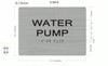 Water Pump-Tactile Braille with Raised Tactile Graphics and Letters Sign