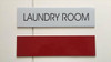 SIGN LAUNDRY ROOM  (WHITE ) SIGN LAUNDRY ROOM  (WHITE )