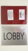 SIGNAGE LOBBY  - Delicato line (BRUSHED ALUMINUM)