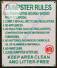 DUMPSTER RULES DUMPSTER RULES