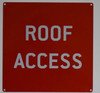 Roof Access Signage Roof Access Signage