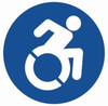 ADA ACCESSIBLE Door Sticker  Sign ADA ACCESSIBLE Door Sticker  Sign