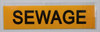 Pipe Marking- Sewage Label  Safety Sign Pipe Marking- Sewage Label  Safety Sign