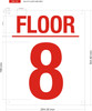 8 FLOOR  Sign