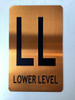 LOWER LEVEL FLOOR NUMBER  Signage
