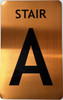 STAIR A  - STAIRWELL NUMBER  Signage STAIR A  - STAIRWELL NUMBER  Signage