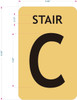 STAIR C  - STAIRWELL NUMBER  Safety Sign STAIR C  - STAIRWELL NUMBER  Safety Sign