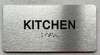 KITCHEN  with Raised letters/Image & Grade 2 Braille - Includes Red Adhesive pad for Easy Installation Safety Sign KITCHEN  with Raised letters/Image & Grade 2 Braille - Includes Red Adhesive pad for Easy Installation Safety Sign