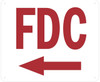 FDC Arrow Left  Sign FDC Arrow Left  Sign