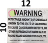 Warning DETECTABLE Amounts of Chemicals Known to The State of California to Cause Cancer, Birth Defects HPD SIGN Warning DETECTABLE Amounts of Chemicals Known to The State of California to Cause Cancer, Birth Defects HPD SIGN