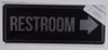 Restroom Right Arrow SIGNAGE Restroom Right Arrow SIGNAGE