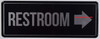 Restroom Right Arrow BUILDING SIGN Restroom Right Arrow BUILDING SIGN