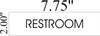 RESTROOM HPD SIGN RESTROOM HPD SIGN
