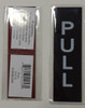 PULL SignBLACK BACKGROUND