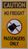 Escalator NO Freight BUILDING SIGN Escalator NO Freight BUILDING SIGN