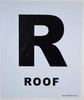 ROOF Floor Number Sign ROOF Floor Number Sign