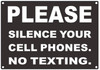 Please Silence Your Silent Cell Phones Sign