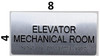 Elevator Mechanical Sign-Tactile Signs  Silver-Tactile Touch Braille Sign-Tactile Signs Elevator Mechanical Sign-Tactile Signs  Silver-Tactile Touch Braille Sign-Tactile Signs