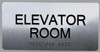 Elevator Room Sign-Tactile Signs  Silver-Tactile Touch Braille Sign-Tactile Signs Elevator Room Sign-Tactile Signs  Silver-Tactile Touch Braille Sign-Tactile Signs