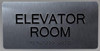 Elevator Room Sign-Tactile Signs  Silver-Tactile Touch Braille Sign-Tactile Signs Elevator Room Sign-Tactile Signs  Silver-Tactile Touch Braille Sign-Tactile Signs