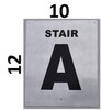 Stair A Sign-Tactile Signs - Tactile Touch Braille Sign-Tactile Signs