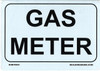 GAS METER  Safety Sign