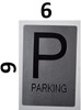 Parking Floor Number Sign-Tactile Signs  Silver - Tactile Touch Braille Sign-Tactile Signs Parking Floor Number Sign-Tactile Signs  Silver - Tactile Touch Braille Sign-Tactile Signs