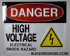 Danger HIGH Voltage Electrical Shock Hazard