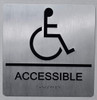 ACCESSIBLE Sign-Tactile Signs