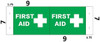 First Aid 3D Projection Sign/First Aid Hallway SIGNAGE