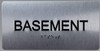 Basement Floor Number Sign-Tactile Signs - Floor Number Tactile Touch Braille Sign-Tactile Signs