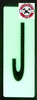PHOTOLUMINESCENT DOOR NUMBER J DOB SIGN HEAVY DUTY / GLOW IN THE DARK "DOOR NUMBER" DOB SIGN HEAVY DUTY PHOTOLUMINESCENT DOOR NUMBER J DOB SIGN HEAVY DUTY / GLOW IN THE DARK "DOOR NUMBER" DOB SIGN HEAVY DUTY