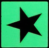 GLOW IN DARK STAR EMERGENCY MARKING BUILDING SIGN GLOW IN DARK STAR EMERGENCY MARKING BUILDING SIGN