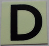 PHOTOLUMINESCENT DOOR NUMBER D SIGN PHOTOLUMINESCENT DOOR NUMBER D SIGN