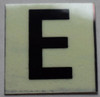 PHOTOLUMINESCENT DOOR NUMBER E SIGN PHOTOLUMINESCENT DOOR NUMBER E SIGN