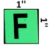 PHOTOLUMINESCENT DOOR NUMBER F SIGNAGE PHOTOLUMINESCENT DOOR NUMBER F SIGNAGE