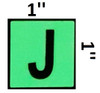 PHOTOLUMINESCENT DOOR NUMBER J DOB SIGN PHOTOLUMINESCENT DOOR NUMBER J DOB SIGN