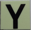 PHOTOLUMINESCENT DOOR NUMBER Y SIGN PHOTOLUMINESCENT DOOR NUMBER Y SIGN