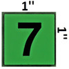 PHOTOLUMINESCENT DOOR NUMBER 7 DOB SIGN PHOTOLUMINESCENT DOOR NUMBER 7 DOB SIGN